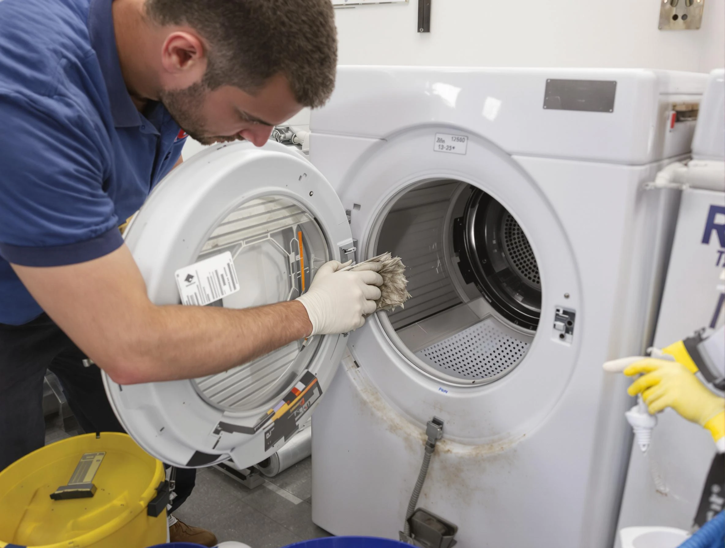 Pleasant Grove Dryer Vent Cleaning specialist performing detailed lint trap cleaning service in Pleasant Grove